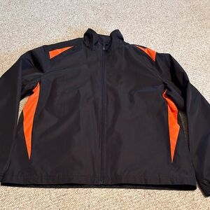 Womens  Augusta XL Black and Orange Jacket